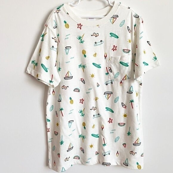 NEW Hanna Andersson Boy Print Tee In Cotton Jersey - Picture 1 of 7